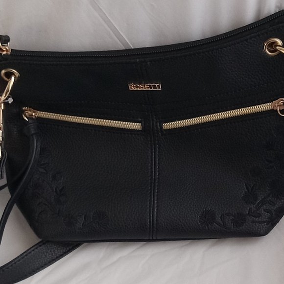 Rossetti Ladies-Crossbody Black Leather Purse Medium NWT 69 USA dollars - Picture 3 of 10